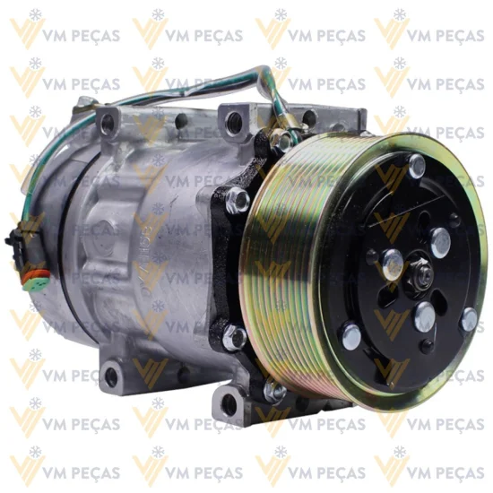Compressor Sanden SD7H15, Passante, Scania, 10pk, 24v [importado]