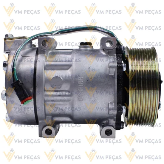 Compressor Sanden SD7H15, Passante, Scania, 10pk, 24v [importado]