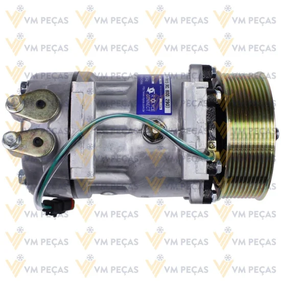 Compressor Sanden SD7H15, Passante, Scania, 10pk, 24v [importado]