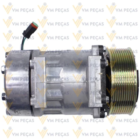 Compressor Sanden SD7H15, Passante, Scania, 10pk, 24v [importado]