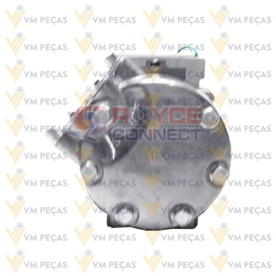 Compressor Sanden SD7H15, Passante, Scania, 8pk, 24v, Saida 45º [importado]