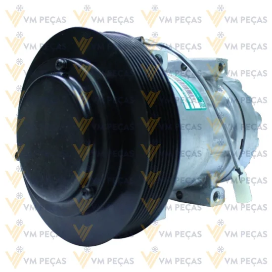 Compressor Sanden SD7H15, Passante, Volvo, 8pk 180mm, 24v [importado]