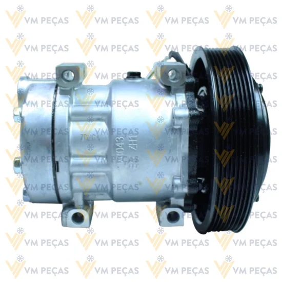 Compressor Sanden SD7H15, Passante, Volvo, 8pk 180mm, 24v [importado]