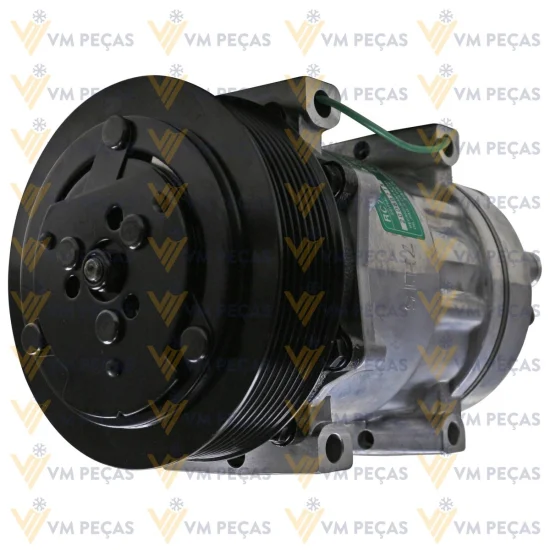 Compressor Sanden SD7H15, Passante, Volvo FH, 8pk 136mm, 24v [importado]