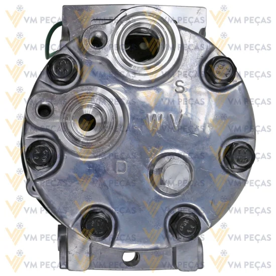 Compressor Sanden SD7H15, Passante, Volvo FH, 8pk 136mm, 24v [importado]