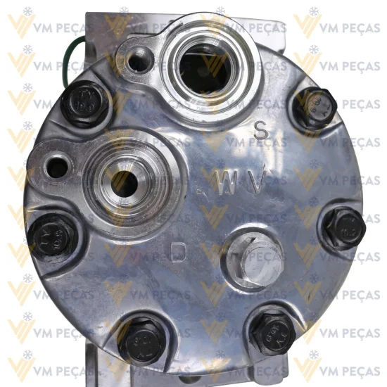 Compressor Sanden SD7H15, Passante, Volvo FH, 8pk 136mm, 24v [importado]
