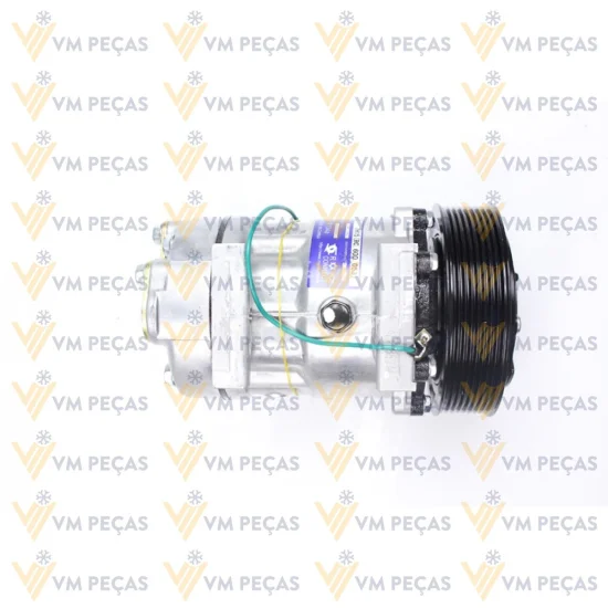 Compressor Sanden SD7H15, Passante, Volvo FH, 8pk 136mm, 24v [importado]