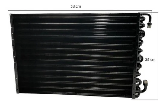 Condensador Universal 14x20 Saida Curva [Aleta] [3 Fileiras]
