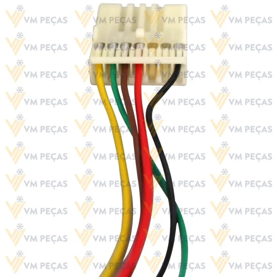 Conector para Comando A/C VW Gol, Parati, Saveiro G3, G4 2000 a 2007, Constellation