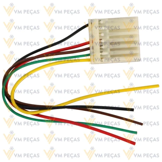 Conector para Comando A/C VW Gol, Parati, Saveiro G3, G4 2000 a 2007, Constellation