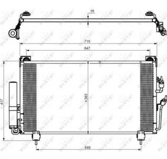 Condensador Mitsubishi Airtrek 2003>