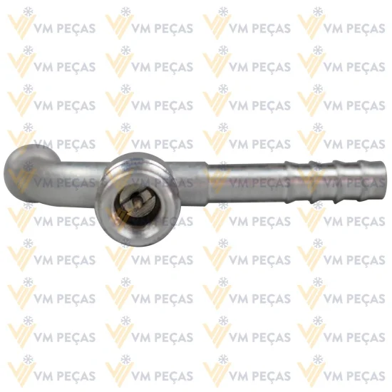 Conexao Oring Aluminio 6x90 [SEM PORCA] com Ventil R134