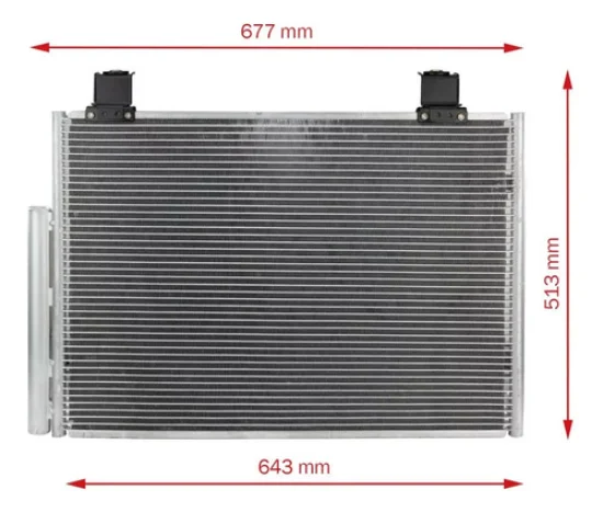 Condensador Toyota Hilux SRV, SW4 2003 a 2015 [Diesel]