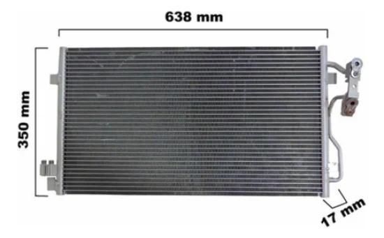Condensador BMW X1, 116, 118, 120, 130, 316, 320, 325, 328, 330 2005>
