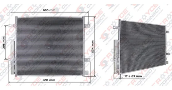 Condensador Volvo Escavadeira EC160C, EC180C, EC210C, EW180C, EC235C