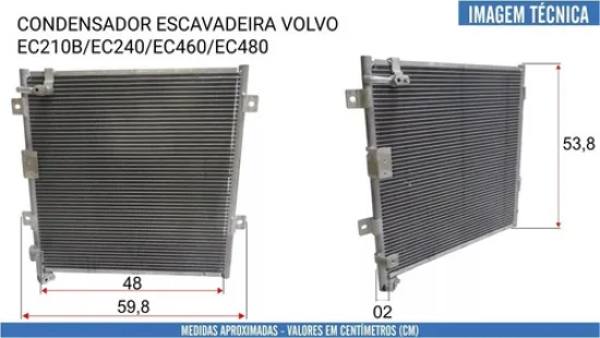 Condensador Volvo Escavadeira 360