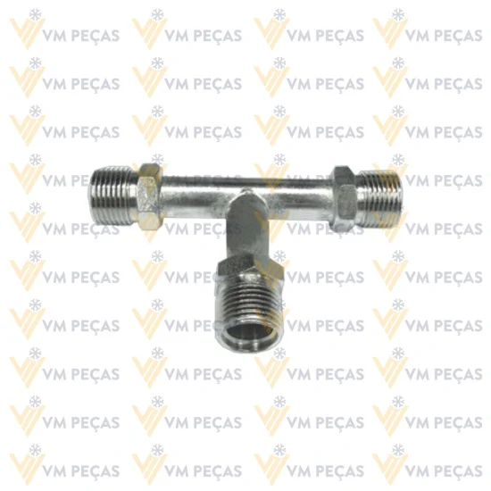 Conexao T Rosca Externa Aço 10mm