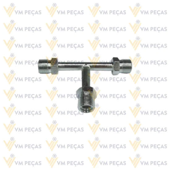 Conexao T Rosca Externa Aço 6mm