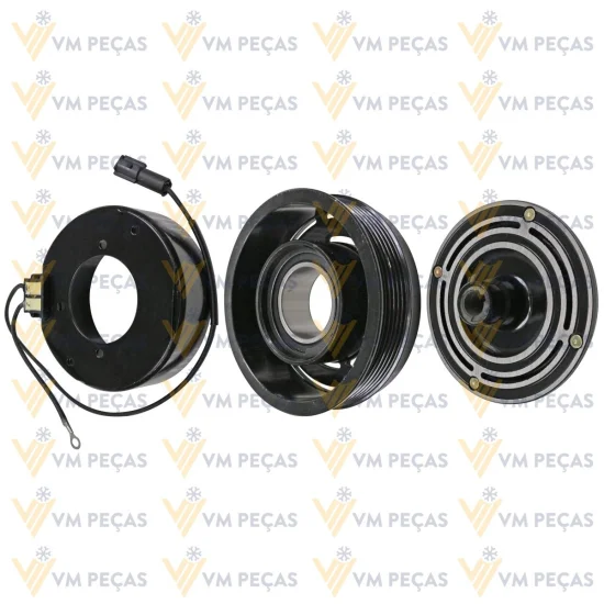 Conjunto de Embreagem Denso 10P15, 6P 6pk 124mm 12v [importado]