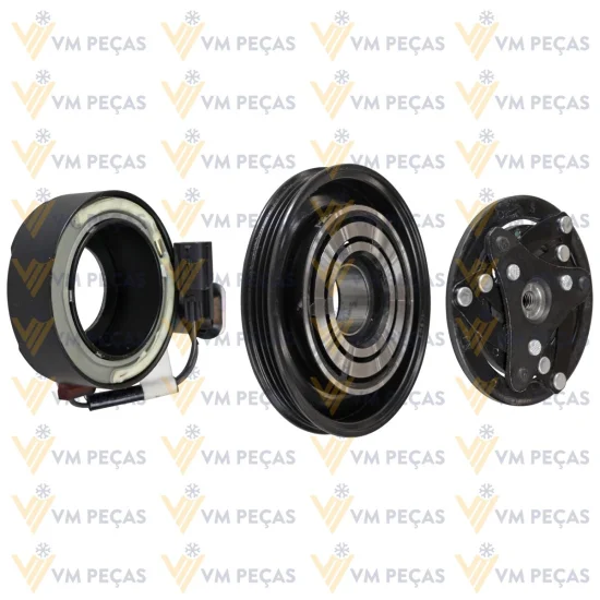 Conjunto de Embreagem Renault Kwid 1.0 3pk 132mm [para Compressor Original] [importado]
