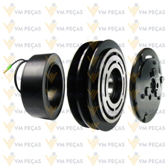 Conjunto de Embreagem Sanden SD7H15 2A 132mm, 24v [importado]