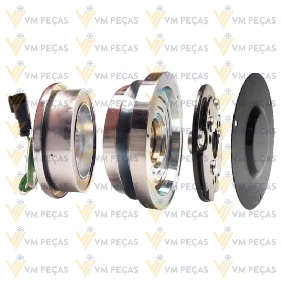 Conjunto de Embreagem Sanden SD7H15 Caterpillar 1A 132mm 24v [importado]