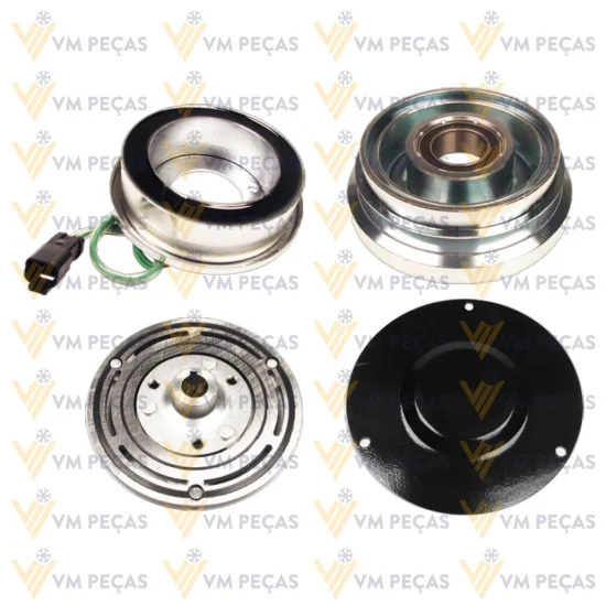 Conjunto de Embreagem Sanden SD7H15 Caterpillar 1A 132mm 24v [importado]