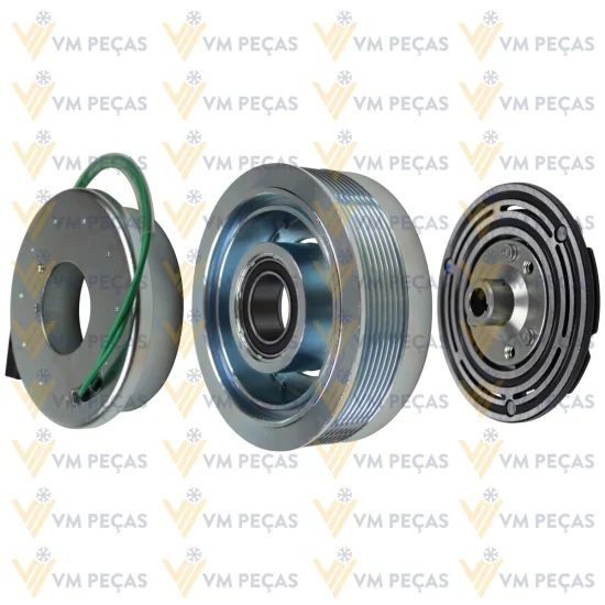 Conjunto de Embreagem Sanden SD7H15 Caterpillar 8pk 152mm [importado]