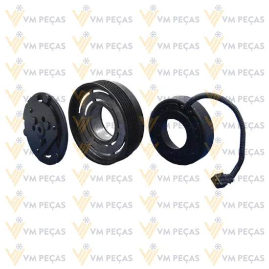 Conjunto de Embreagem Sanden SD7V16 VW Golf 2001> /Audi A3 2001> 6pk [importado]