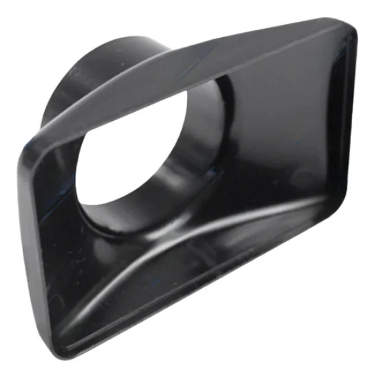 Difusor de Ar Retangular [Preto] [com Bocal 2 Polegadas e Cotovelo]