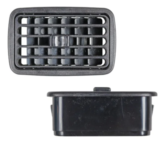 Difusor de Ar Retangular [Preto] [com Bocal 2 Polegadas]