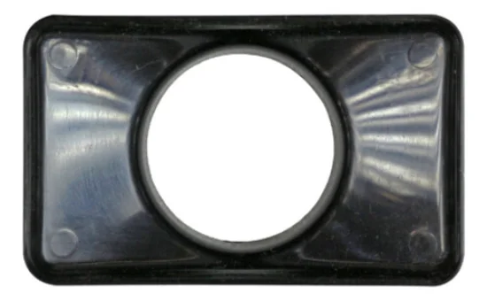 Difusor de Ar Retangular [Preto] [com Bocal 2 Polegadas]