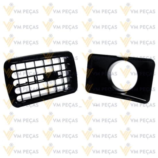 Difusor de Ar Retangular [Preto] [com Bocal 2 Polegadas]