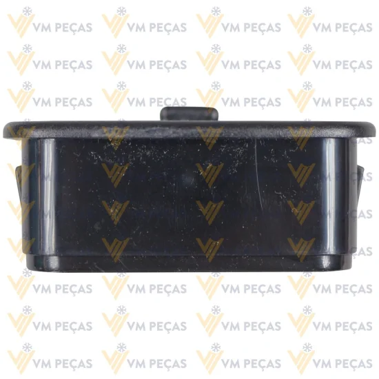 Difusor de Ar Retangular [Preto] [com Bocal 2 Polegadas]