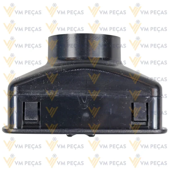 Difusor de Ar Retangular [Preto] [com Bocal 2 Polegadas]