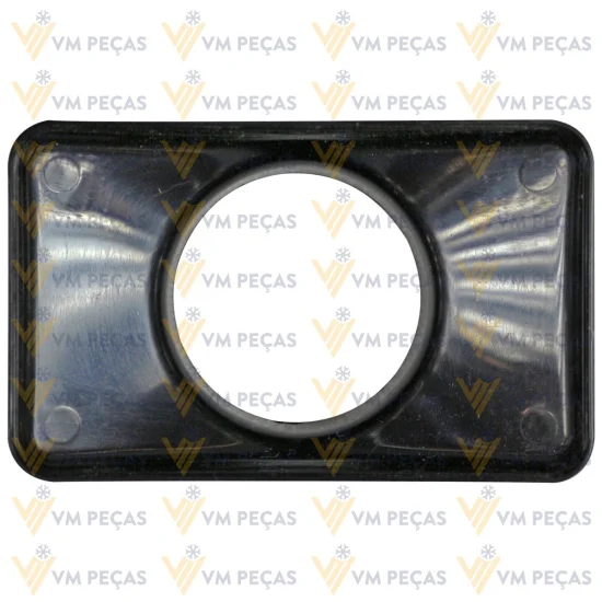 Difusor de Ar Retangular [Preto] [com Bocal 2 Polegadas]