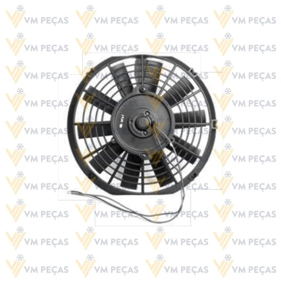 Eletroventilador Universal 9" 12v [Pa Reta]