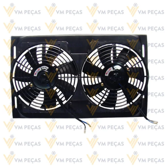 Eletroventilador Universal com Defletor 10" 12v [Pa em S] [Duplo]