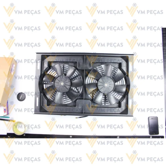 Eletroventilador Universal com Defletor 10" 12v [Pa em S] [Duplo]