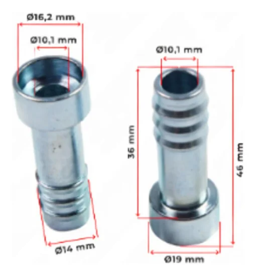 Espigao Aço 10mm [Pacote com 10 Peças]