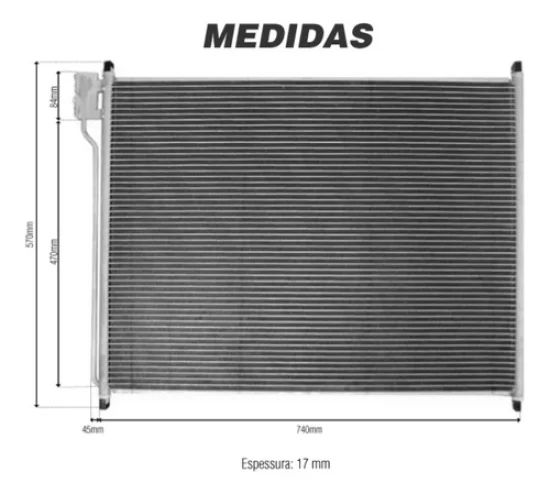 Condensador Ford F250, F350, F4000