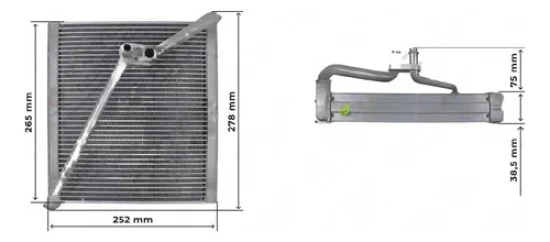 Evaporador Mitsubishi Outlander >2013, ASX 2008 a 2011, Lancer 2012>