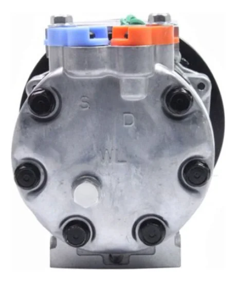 Compressor Sanden SD7H13 Komatsu WA470 /Case /Caterpillar Escavadeira 321, 1B, 24v [importado]