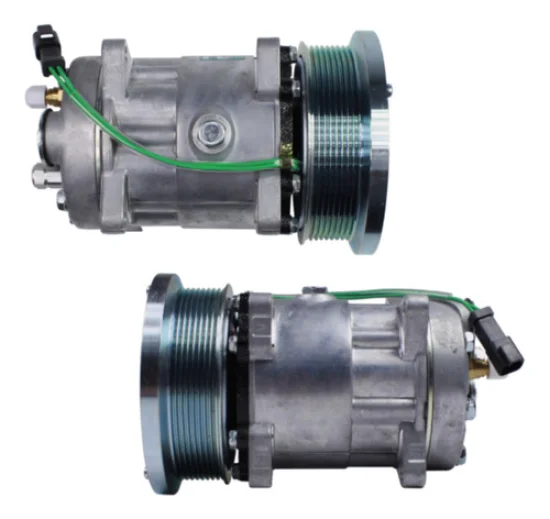 Compressor Sanden SD7H15, Orelha, Caterpillar, 8pk 132mm, 24v [importado]