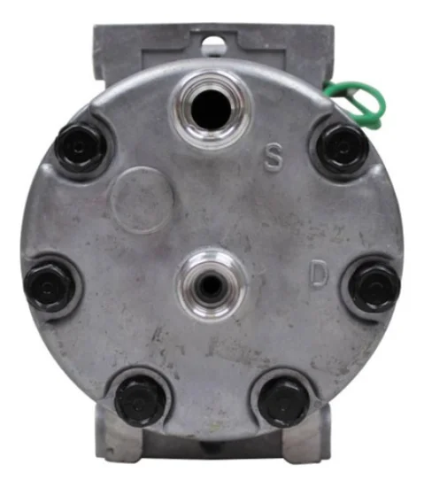 Compressor Sanden SD7H15, Passante, Volvo, 8pk 136mm, 24v [Saida Horizontal 8x10]