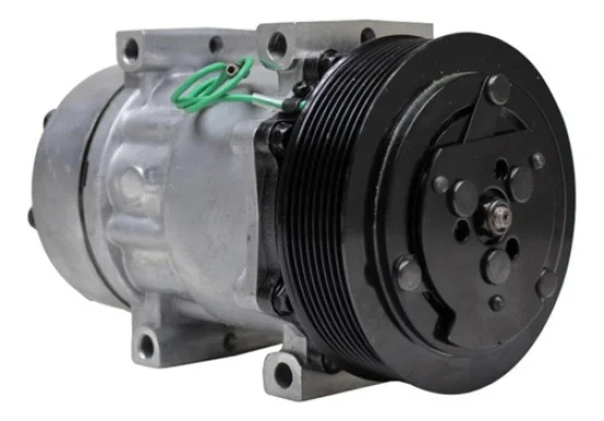 Compressor Sanden SD7H15, Passante, Volvo, 8pk 136mm, 24v [Saida Horizontal 8x10]