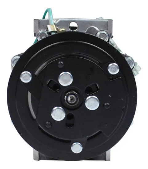 Compressor Sanden SD7H15, Passante, Scania, 8pk, 24v, Saida 45º [importado]