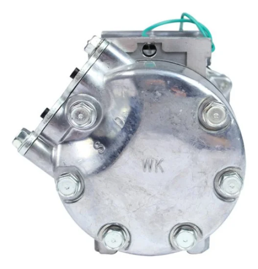 Compressor Sanden SD7H15, Passante, Scania, 8pk, 24v, Saida 45º [importado]