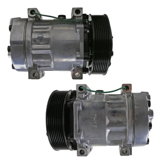 Compressor Sanden SD7H15, Passante, Volvo FH, 8pk 136mm, 24v [importado]