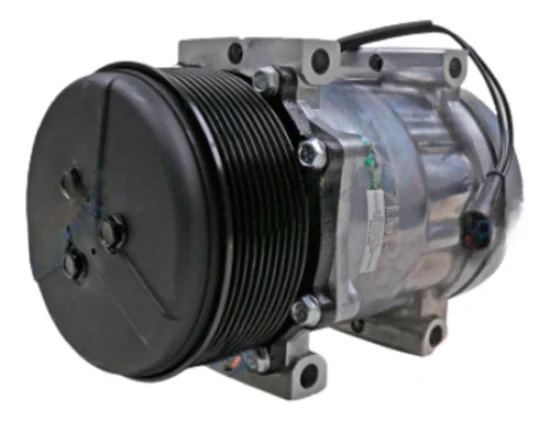 Compressor Sanden SD7H15, Passante, 10pk, 12v, Saida Horizontal 8x10, Case, Trator Farmall [importado]